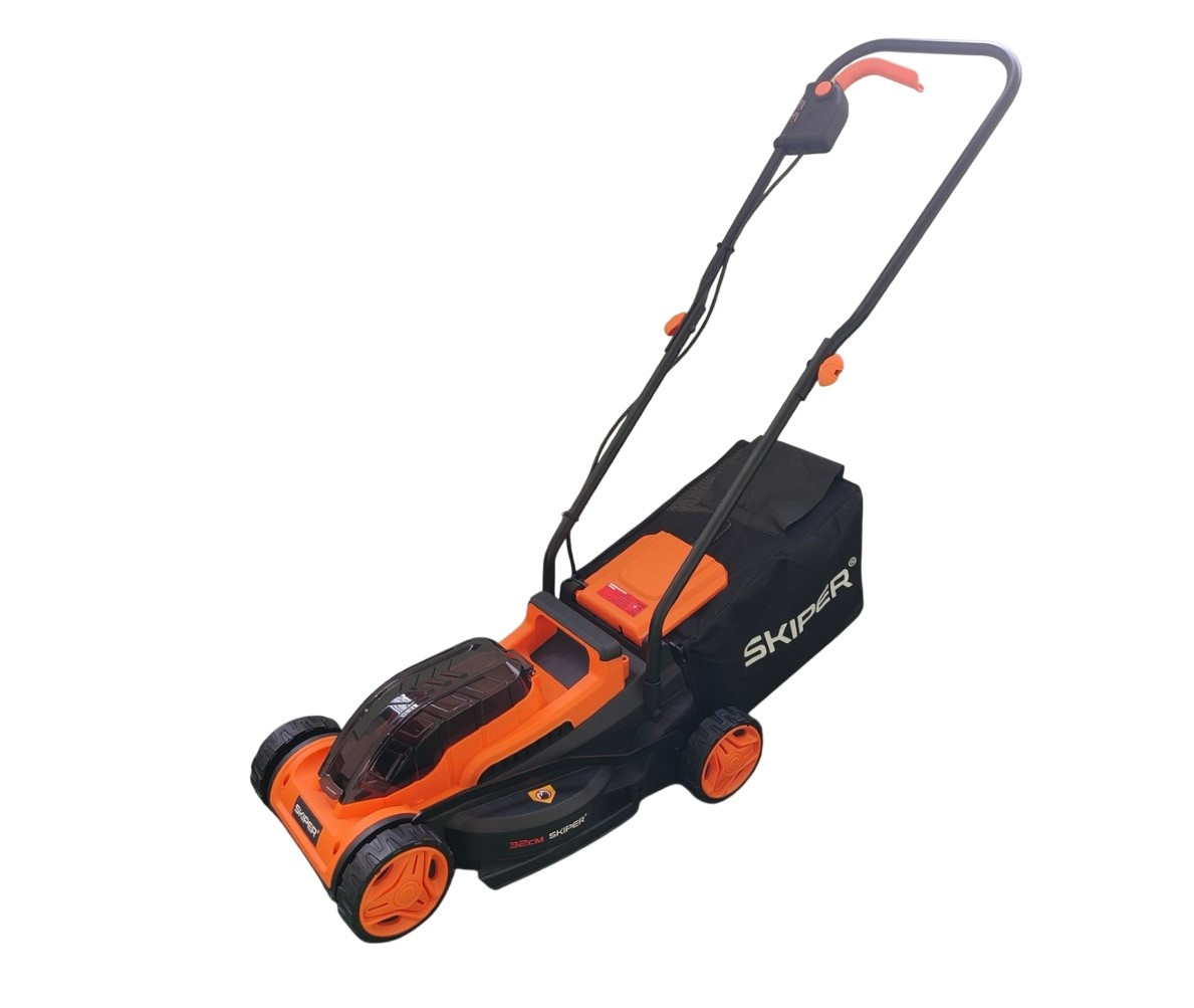 Газонокосилка аккумуляторная SKIPER KW320 (32см, бесщёт.двиг, 2акк*21В*4А/ч)